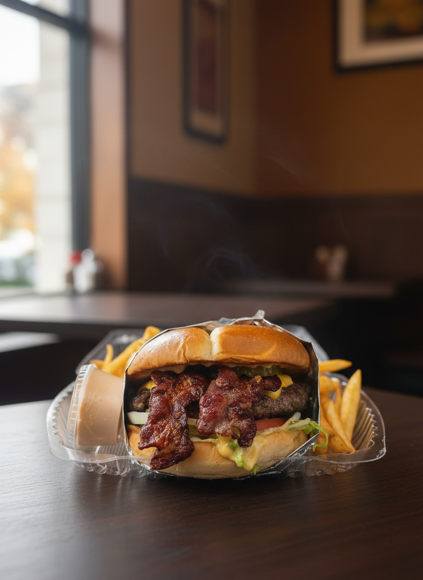 BBQ sandwich and fries